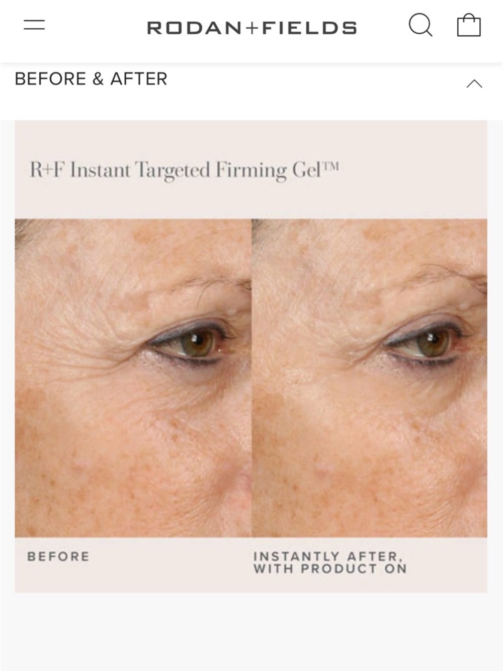 NWT Rodan + Fields R+F Instant Targeted Firming Gel 10 mL - Picture 11 of 17